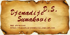 Đenadije Šumaković vizit kartica